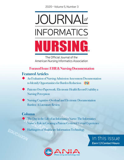 Journal Of Informatics Nursing American Nursing Informatics Association